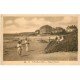 carte postale ancienne 50 SAINT-PAIR-SUR-MER. Plage Saint-Nicolas 1938