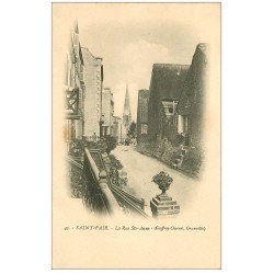 carte postale ancienne 50 SAINT-PAIR-SUR-MER. Rue Saint-Anne