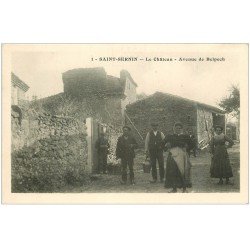 carte postale ancienne 11 SAINT-SERNIN. Château Avenue de Belpech