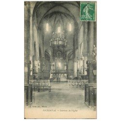 carte postale ancienne 50 SOURDEVAL-LA-BARRE. Eglise