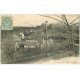 carte postale ancienne 50 SOURDEVAL-LA-BARRE. Pont de la Forge 1906. Carte un peu molle
