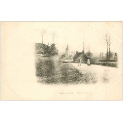 carte postale ancienne 50 TESSY-SUR-VIRE. Arrivée à Domjean vers 1900