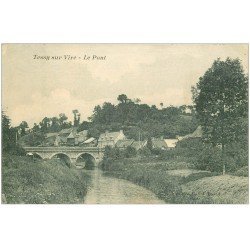 carte postale ancienne 50 TESSY-SUR-VIRE. Le Pont 1930