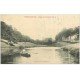 carte postale ancienne 50 TORIGNI-SUR-VIRE. Rameur sur l'Etang du Château du Bois 1923