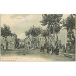 carte postale ancienne 11 SALLELES-D'AUDE. La Poste Rue des Arts 1907