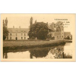 carte postale ancienne 50 VERMANOIR. La Meauffe. Eglise et Cimetière