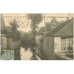 carte postale ancienne 50 VILLEDIEU. Bords de la Sienne 1905