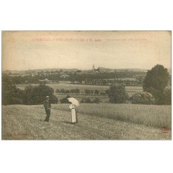 52 LONGEVILLE-SUR-AINE. Couple dans les Prés 1922
