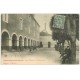carte postale ancienne 52 BOURBONNE-LES-BAINS. Hôpital Militaire Cour Villemanzy 1906