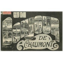 carte postale ancienne 52 CHAUMONT. Un Bonjour 1906