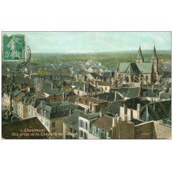 carte postale ancienne 52 CHAUMONT. Vue 1909 Pharmacie de la Poste