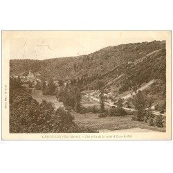 carte postale ancienne 52 CHEVILLON. Route d'Osne le Val 1937