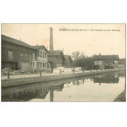 52 EURVILLE. Canal et Usines 1917
