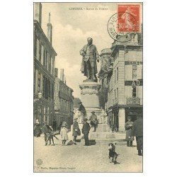 carte postale ancienne 52 LANGRES. La Statue de Diderot 1911