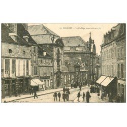 carte postale ancienne 52 LANGRES. Le Collège 1913