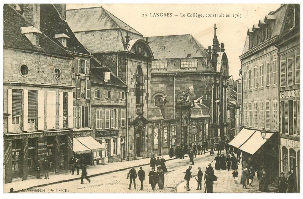 52 LANGRES. Le Collège 1913