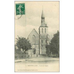 carte postale ancienne 52 MONTIER-EN-DER. Eglise 1908 façade