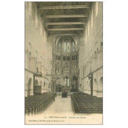carte postale ancienne 52 MONTIER-EN-DER. Eglise 1908 intérieur