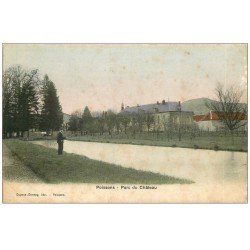 carte postale ancienne 52 POISSONS. Pêcheur au Parc du Château 1905