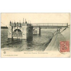 carte postale ancienne 52 Réservoir de la Vingeanne. Tour prise d'eau 1906