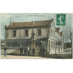 carte postale ancienne 11 TUCHAN. Le Groupe Scolaire 1909