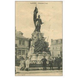 carte postale ancienne 52 SAINT-DIZIER. Monument aux Morts 1917. Hôtel de France