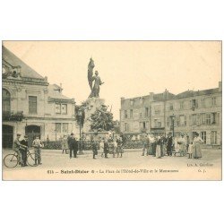 carte postale ancienne 52 SAINT-DIZIER. Monument Place Hôtel de Ville