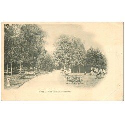 carte postale ancienne 52 WASSY. Allée des Promenades 1902