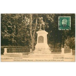 carte postale ancienne 53 CHATEAU-GONTIER. Monument aux Morts. timbrée mais vierge