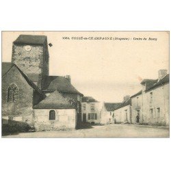 carte postale ancienne 53 COSSE-EN-CHAMPAGNE. Centre du Bourg personnage