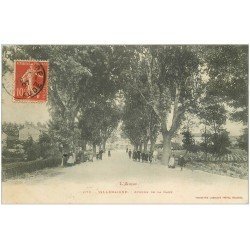 carte postale ancienne 11 VILLEDAIGNE. Avenue de la Gare 1907