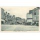 carte postale ancienne 53 ERNEE. Place Mazarin. Poste et voitures anciennes