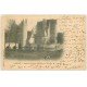 carte postale ancienne 53 LASSAY. Château des Sires du Mopulin 1904. Ecriture bizare