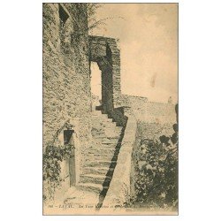 carte postale ancienne 53 LAVAL. Escaliers du Donjon Tour Renaise