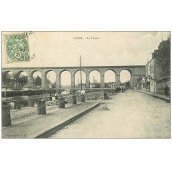 carte postale ancienne 53 LAVAL. Le Viaduc 1907