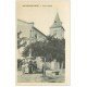 carte postale ancienne 11 VILLEGAILHENC. Place de l'Eglise