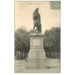 carte postale ancienne 53 LAVAL. Statue Ambroise Paré 1907