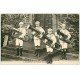 carte postale ancienne 53 SAINT-FRAIMBAULT-DE-PRIERES. Fanfare des Orphelins de Saint-Georges de l'Isle. Contrebasses 1933