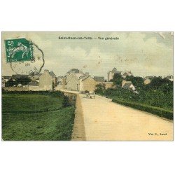 carte postale ancienne 53 SAINT-OUEN-LES-TOITS. Carte toilée 1908