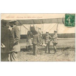 54 ARRACOURT. Atterrissage Biplan Militaire Allemand 1913. Aéroplane Avion Pilote