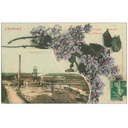 carte postale ancienne 54 AUBOUE. Mines et Fleurs 1911