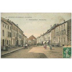 carte postale ancienne 54 BODONVILLER. Grande-Rue charette faite avec deux échelles...