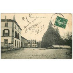 carte postale ancienne 54 CIREY. Place Chevandier 1909