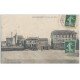 carte postale ancienne 54 CONFLANS-JARNY. Place de la Gare 1907. Hôtels du Buffet et de la Gare