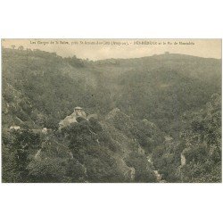 carte postale ancienne 12 BES-BEDENE. Pic de Montabès et Gorges de la Selve 1926