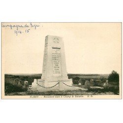 carte postale ancienne 54 FLIREY. Monument Champ de Bataille