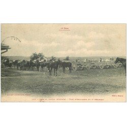 12 Camp du Larzac. Parc d'Artillerie du 3° Régiment 1904 avec Chevaux