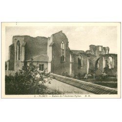 carte postale ancienne 54 FLIREY. Ruines Eglise
