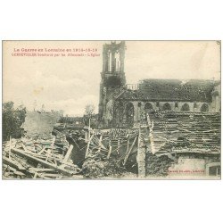 carte postale ancienne 54 GERBEVILLER. Eglise après le bombardement 1916