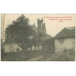 carte postale ancienne 54 GERBEVILLER. Eglise après le bombardement 1918